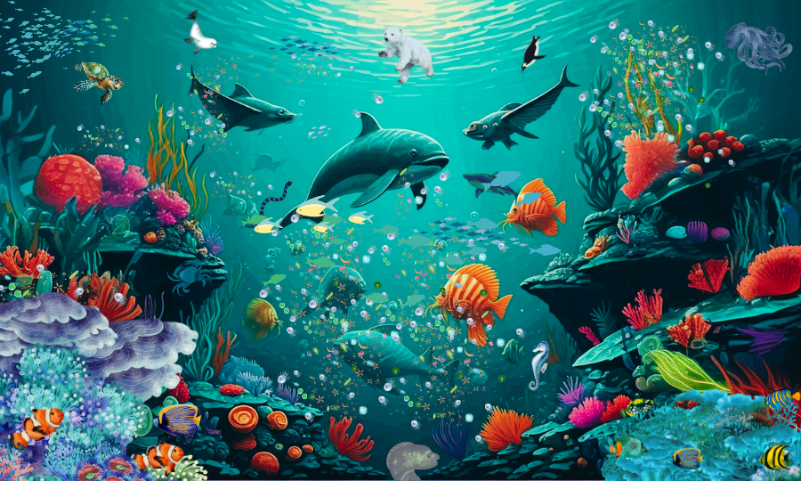 AI-generated: Marine Species